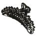 Numblartd Fashion Retro Black Metal Alloy Rhinestone Fancy Hair Claw Jaw Clips Pins - Chic Vintage Hair Catch Barrette Hair Updo Grip Hair Accessories for Women