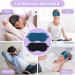 2 Pack 3D Eye Mask for Sleeping and Warm Eye Compress Set - Black Peacock Blue - Buy Online on GoSupps.com