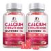 (2 Pack) Calcium Citrate 1200mg with Vitamin D3 Supplements Gummies for Women & Men Calcium Gummies with Vitamin D3 K2 High Absorption for Bone Muscle Healthy- Peach Flavor- 60 Day Supply Peach 60 Count (Pack of 2)