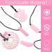 5-Pack Baby Bite Rings - Sensory Chewing Necklace Food-Grade Silicone Teething Toys for Babies (Pink) - Effective Relief for Teething Discomfort - Buy Online on GoSupps.com