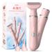 Sejoy All-in-1 Facial Hair Trimmer for Women Perfect for Face Ear/Nose and Eyebrows Nose Hair Removal Clipper Electric Painless Pink
