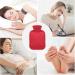 Red Hot Water Bottle with Cover - 2L Heating Bottle for Pain Relief & Hand Warming | International Shipping - Buy Online on GoSupps.com