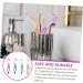 Dentures Cleaning Brush Set - 4 Piece Double-Sided Soft Bristle Prosthesis Cleaner for Effective Denture Care - Buy Online on GoSupps.com