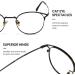 Shop Cyxus Blue Light Filter Cat Eye & Round Vintage Glasses for Women - UV400 Protection Anti-Harmful Blue Light 2-Piece Set - Buy Online on GoSupps.com