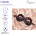 Parcelona French Infinity Brown Tortoise Shell Hair Slider Barrette Clip with Stick for Fine Hair Women & Girls - Buy Online on GoSupps.com