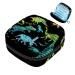 Storage bags for women's bandages dinosaurs black portable menstrual pads panty lores tampons women's bandages storage holder for women school office