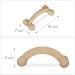 Relaxdays Wooden Massage Set - 2 Manual Rollers for Back Neck Arms & Legs - Natural Massage Devices for Home Use - Buy Online on GoSupps.com