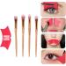 Silicone Stencils 4 in 1 Multifunctional Eye Makeup Aids Tool with Makeup Brush for Nose Shadow Highlighter Winged Lip Line Eyelash Eyeshadow Aid Tool - Buy Online on GoSupps.com