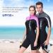 Women's 1.5mm Neoprene Shorty Wetsuit One Piece Swimsuit UV Protection Rash Guard - Red, Small - Buy Online on GoSupps.com