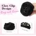 REECHO 2 PCS Mini Claw Clip in Messy & Cat Ears Hair Bun Extensions Wig Accessory Updo Hairpieces for Women Girls (Pack of 2-3.5" Wavy Natural Black) Pack of 2 - 3.5" Wavy Natural Black - Buy Online on GoSupps.com