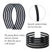 20 Pack Women's Black Satin Fabric Covered Headbands - DIY Hair Hoop Holder Clasp Accessory Set - Buy Online on GoSupps.com