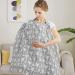 Yoofoss Silent Scarf & Cotton Shut-Up Apron - Multi-Purpose Breastfeeding Cover Privacy Screen & Nut Cover Cloth (100x65 cm Gray) - International Shipping Available - Buy Online on GoSupps.com
