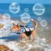Alagirls Blue Camo Dog Life Jacket - XS (33-43cm) | Swimming Vest for Dogs | Secure & Stylish Pet Safety Gear - Buy Online on GoSupps.com