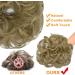 OMGREAT 2PCS Thick Updo Messy Hair Buns Curly Wavy Ponytail Extensions - Ash Blonde Color - Hair Scrunchies for Women and Girls - Buy Online on GoSupps.com