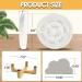 Tanoshimi Ceramic Slow Feeder Cat Bowl | Wooden Bracket & Silicone Mat | Prevent Bloat & Indigestion | Slow Eating for Pets - Buy Online on GoSupps.com
