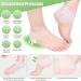 DYKOOK Heel Cushion Pads - 4pcs Heel Protectors for Plantar Fasciitis & Heel Pain - Gel Cups for Dry Cracked Heels - Men & Women (White) - Buy Online on GoSupps.com