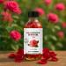 Handcrafted Rose Body Oil with Jojoba Sweet Almond & Coconut Oils Hydrating & Nourishing Multi-Use Moisturizer for Body Massage & Dry Skin Infused with Real Rose Petals 4.06 fl oz