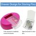 Dolstar Magnetic Pin Holder with 100 Plastic Head Pins & Drawer - Pink Magnetic Pincushion for Sewing & Quilting - Buy Online on GoSupps.com