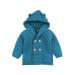 mimixiong Baby Sweater Cardigan Boy Jackets Long Sleeve Hooded Coats 12-18 Months Navy Blue