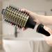 Hair Dryer Brush - 2-in-1 Detachable Volumizer & Styler 2.8" Oval Barrel Hot Air Brush | Professional Salon Quality - Black Brass - Buy Online on GoSupps.com