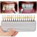 16 Colors Teeth Whitening Shade Guide | Porcelain Tooth Bleaching Chart for Professionals & Home Use - Buy Online on GoSupps.com