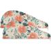 Pink Flowers Hair Towel 2 Pack - Super Absorbent Quick Dry Hair Turbans for Women & Girls - Buy Online on GoSupps.com