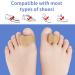 Pack of 8 Gel Toe Separators - Toe Spacers for Overlapping Toes, Crooked Toe Correction, Bunions, Hallux Valgus - Beige - Buy Online on GoSupps.com