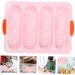 Zerodeko Baking Mold Silicone Mold French Bread Pan Silicone Bread Pan Sausage Buns Ice Cube Silicone Molds Muffin Pan Baking Pan Kitchen Baking Tool Pink Household Beard Silica Gel 34x23.8cm Pink - Buy Online on GoSupps.com