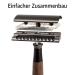ANYMALE Walnut Wood Safety Razor Set | Eco-Friendly Zero Waste Razor for Men & Women | Includes Stand & 5 ASTRA Blades - Buy Online on GoSupps.com