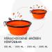 Petsation Foldable Dog Bowl - 2 x 350 ml Portable Travel Food & Water Bowl for Dogs - Ideal for Everyday Use (Orange) - Buy Online on GoSupps.com