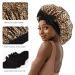 3Pcs Satin Silk Bonnets for Sleeping - Wide Band Hair Wrap for Women (Black Purple Leopard) - Buy Online on GoSupps.com