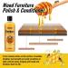 Bees Wax Furniture Polish and Cleaner Agent | 100ml Natural Bee Wax Wood Polish - Multifunctional Wood Polish Shine and Protect Wood Cleaner for Multisurface Fingerprints Tables Money money - Buy Online on GoSupps.com