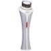Facial Cleansing Brush with 1-Minute Pulsing Timer and LED Speed Indicator Light Rechargeable and Showerproof White/Silver