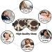 Cow Fur Print Soft Eye Mask for Sleep | Comfortable Travel Sleep Mask for Men & Women - Black - Buy Online on GoSupps.com