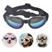 Dog Goggles Dog Sunglasses Adjustable Strap for Waterproof Windproof UV Protection Sunglasses for Dog for Go out Travel Skiing Swim (Black)