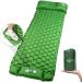 WANNTS Sleeping Pad Ultralight Inflatable Sleeping Pad for Camping, 75''X25'', Built-in Pump, Ultimate for Camping, Hiking - Airpad, Carry Bag, Repair Kit - Compact & Lightweight Air Mattress(Green)