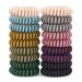 TIZZYT Hair Ties 18 Pack Women Elastic Hair Ties No Crease Spiral Hair Ties Ponytail Hair Band Without Crease No Pulling Hair Strong Stretching Force Suitable For Women And Children With Thick Or Thinning Hair Basics Vintage matte color