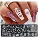 Onsinic Christmas Nail Stamper Kit - 6 Piece Art Stamping Plates with Snowflakes & Christmas Tree Images for Winter Manicure - Perfect for Women & Girls' Salon Decoration - Buy Online on GoSupps.com