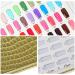 Doumneou 216 Colors Nail Tips Display Book DIY Nail Arts Showing Label Gel Color Graphic Card Painting Display Board Silver - Buy Online on GoSupps.com