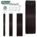 Buy SEGO 12 PCS Clip-In Hair Extensions - Real Hair 55 cm 180g Dark Brown - Smooth & Affordable Full Head Solutions - Buy Online on GoSupps.com