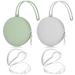 4 Pack Pacifier Holder Case Set Includes 2 Portable Silicone Pacifier Holder Cover Pouch Bags for Diaper Bags Stroller Travel Outdoor and 2 Transparent Pacifier Storage Box BPA Free Easy to Clean Green + Grey