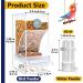 Automatic Bird Feed Dispenser - Acrylic Transparent Parrot Feeder for Budgies Canaries & Finches - Ideal Cage Accessory - Buy Online on GoSupps.com
