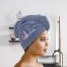 Microfiber 4-Part Hair Towel Set | Soft Absorbent Quick-Drying Turban for Curly Hair | Ideal for Wet Hair Care - Buy Online on GoSupps.com