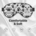 SSIMOO Dog Paw Pattern Eye Mask - Double-Sided Soft & Light Blocking for Better Sleep | International Shipping Available - Buy Online on GoSupps.com