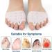 Tinkber 2 Pairs Gel Toe Separators Metatarsal Gel Toe Straightener Overlapping Gel Toe Straightener Bunion Corrector Hallux V - Buy Online on GoSupps.com