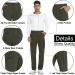 Sherelie Men's Snow Ski Pants - Fleece Lined, Water-Resistant Cargo Pants for Hiking - Green - Buy Online on GoSupps.com