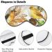 LynaRei Lovely Canaries Robin Bird Sleep Mask | Autumn Leaves Blindfold for Full Night's Sleep | Elastic Blackout Eye Mask Cover for Travel and Nap | Style-2 - Buy Online on GoSupps.com