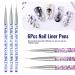 Hanyousheng 6-Piece Nail Design Brush Set | Professional Acrylic Nail Art & Liner Brushes for DIY Nail Salon Design - Buy Online on GoSupps.com