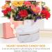 Marble Pattern Heart Shape Paper Present Boxes - 3 Pcs for Valentines Day & Birthday Gifts (White) - Buy Online on GoSupps.com