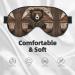 Buy Rustic Bear Eye Mask | Soft Elastic & Adjustable Sleep Mask for Men & Women | Nighttime Comfort in Black - Buy Online on GoSupps.com